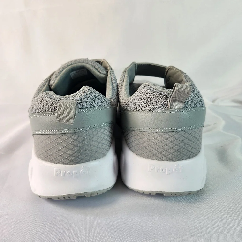 Propet Stability X Strap Gray White Walking Sneakers Mens Size 16X 3E Extra Wide